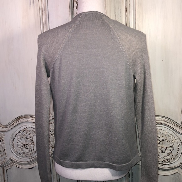 Cabi Gray Blue Long Sleeve Waterfall Cardigan Size XS - Picture 8 of 11